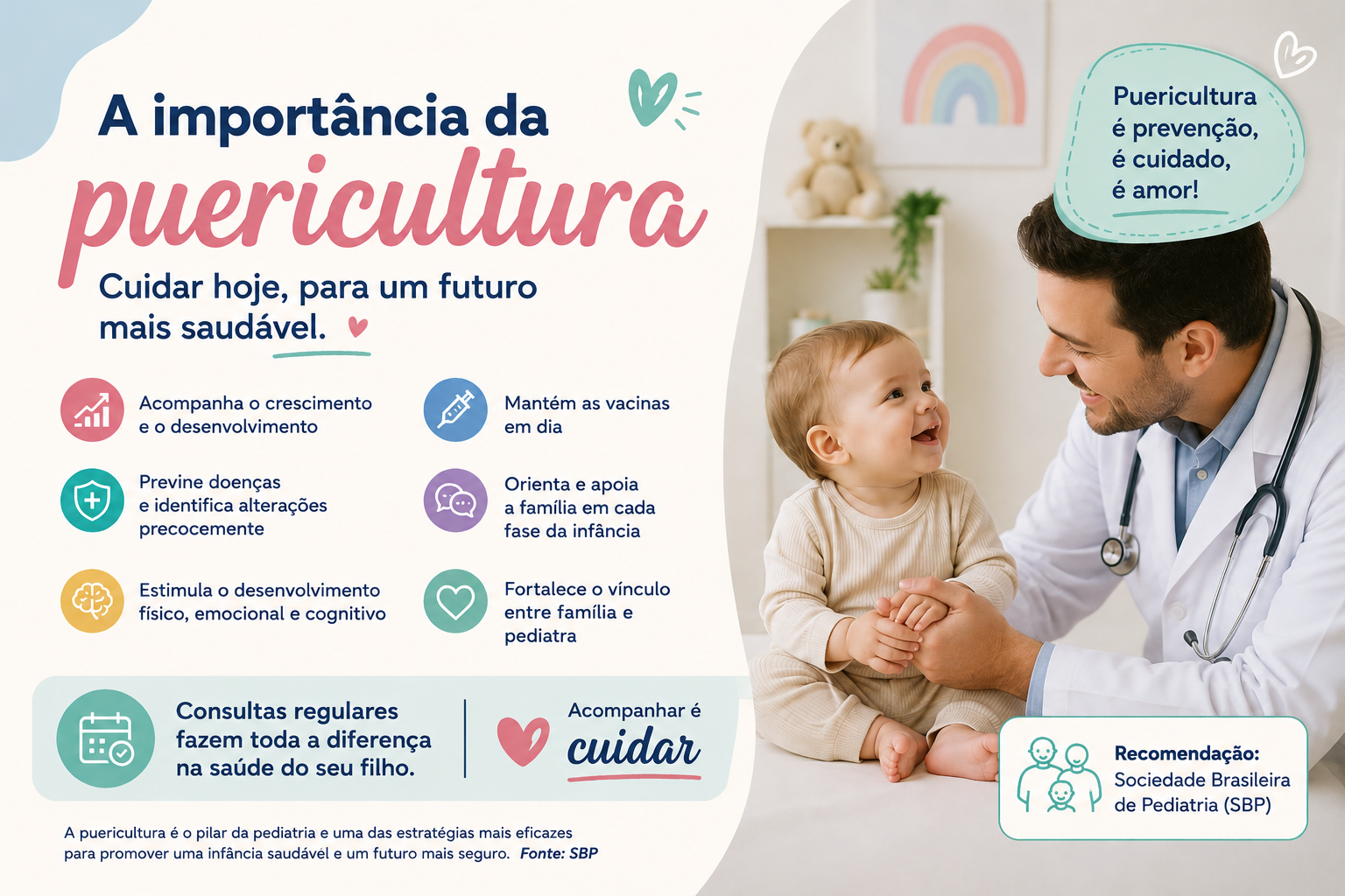 A importância da puericultura: muito além de “levar ao pediatra”